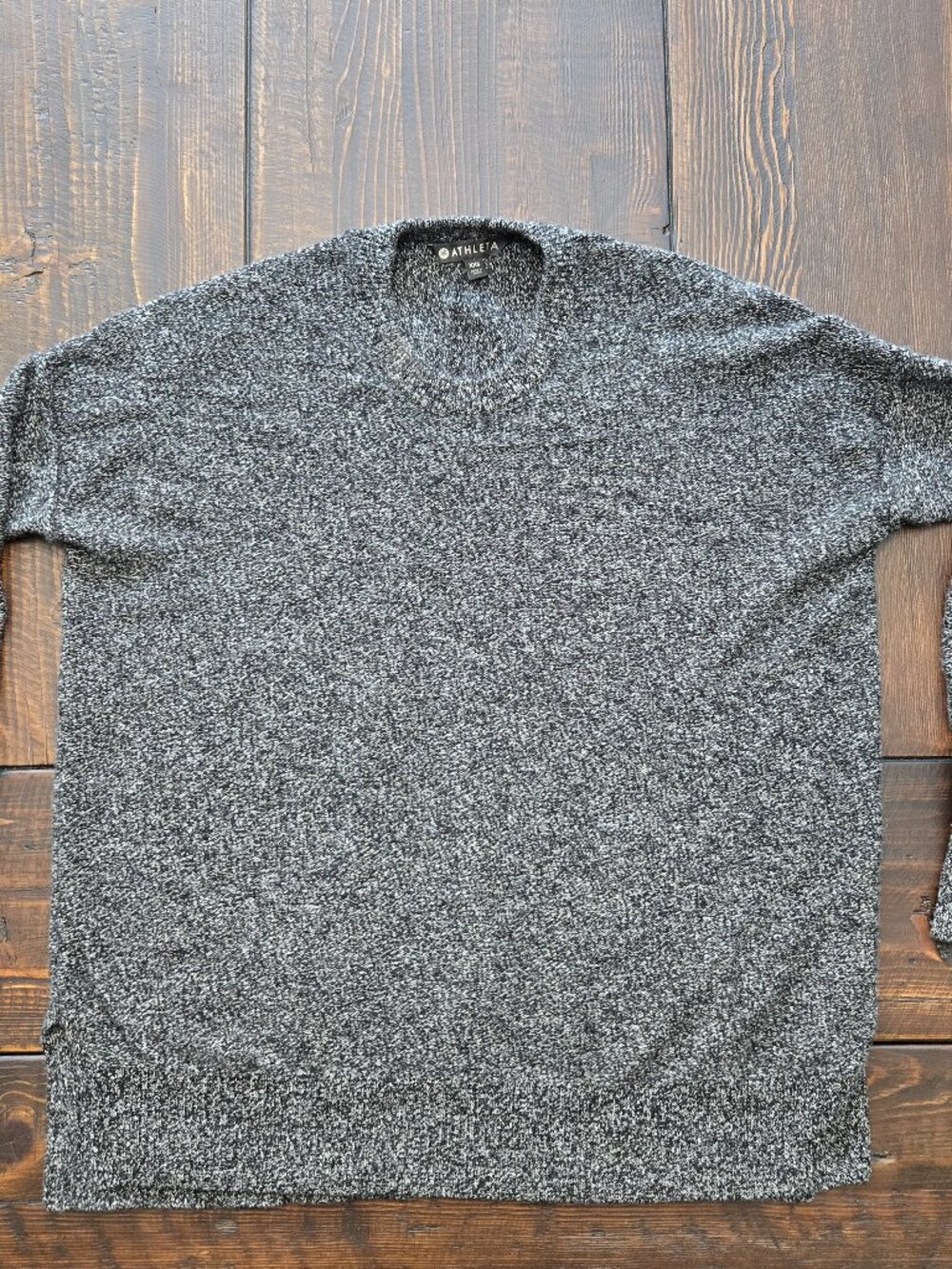 Athleta Wool Cashmere Sweater Womens Size XXS (fits like a S/XS) Charcoal Grey
